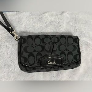 Coach monogram wristlet